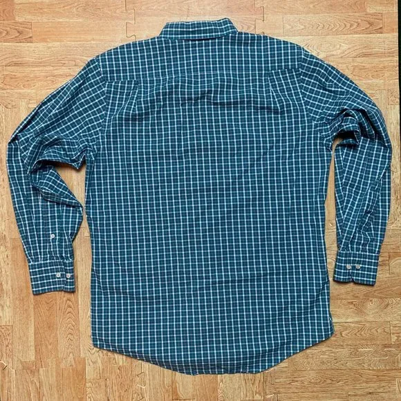 Southern Tide Shirt Green Mens Medium Plaid/Check Long Sleeve Button Down - Picture 12 of 14